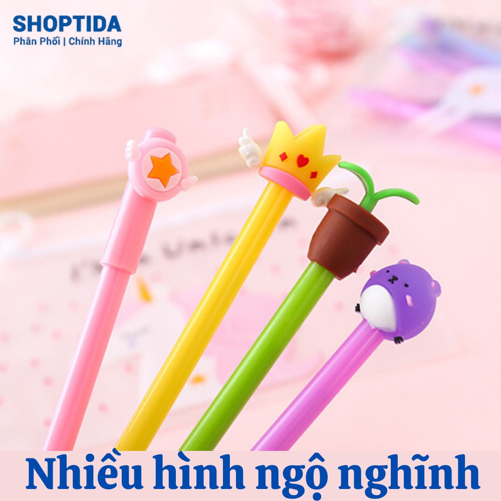 Bút ghi nhiều màu Shoptida hình ngộ nghĩnh, dễ thương 0.5mm 1 chiếc hình ngẫu nhiên