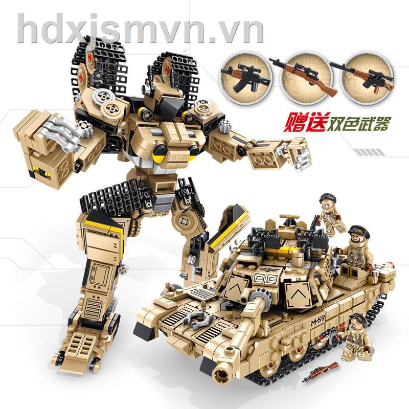 ♙Lego tank series China tiger 99 caterpillar of world war ii military transformers toy robot boy