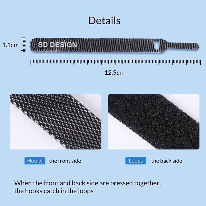 Dây cuốn cáp sạc điện thoại, tai nghe chống rối SD Design buộc dây cố định siêu tiện lợi - PandaCase