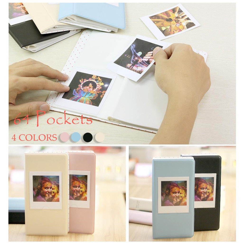 Album đựng ảnh in ngay 64 ngăn dành cho máy ảnh FujiFilm Instax Square SQ10 Camera SP-3