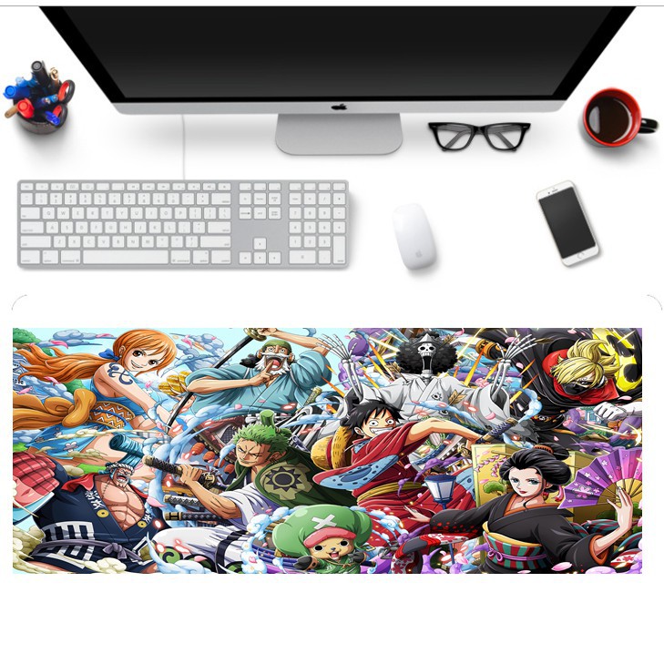 Bàn Di Chuột Cỡ Lớn Anime One Piece- Miếng Lót Chuột Cỡ Lớn, Pad Chuột Gaming Siêu Bền