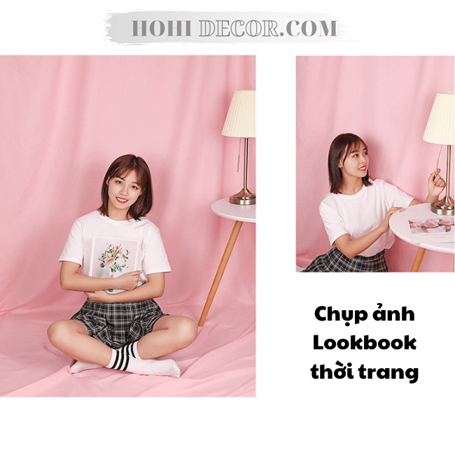 Khung/ Giá Chữ U Treo Phông Nền Di Động - 2x2m - Livestream, Lookbook, Studio - Shop Hohi Decor