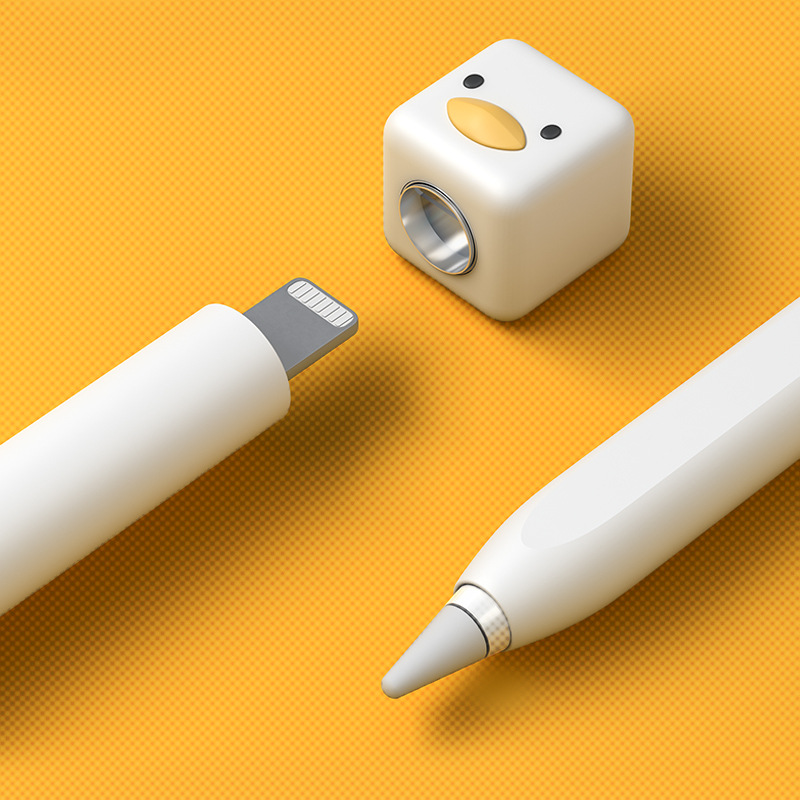 Vỏ bút cảm ứng Apple Pencil (thế hệ 1 và 2) kiểu dáng chú vịt nhỏ đáng yêu