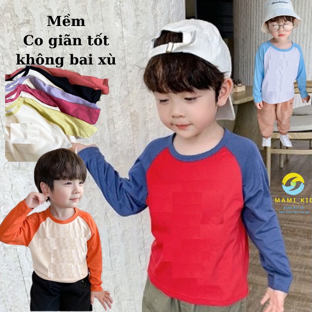 Quần Áo Cho Bé Thu Đông, Áo Phông Dài Tay chất cotton xược 100% đảm bảo mềm, đẹp,,,,Shop Mamikids