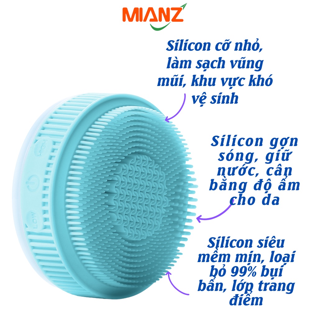 Máy rửa mặt đa năng Mianz Store nâng cơ massage mặt đẩy tinh chất da  - Bảo hành 6 tháng
