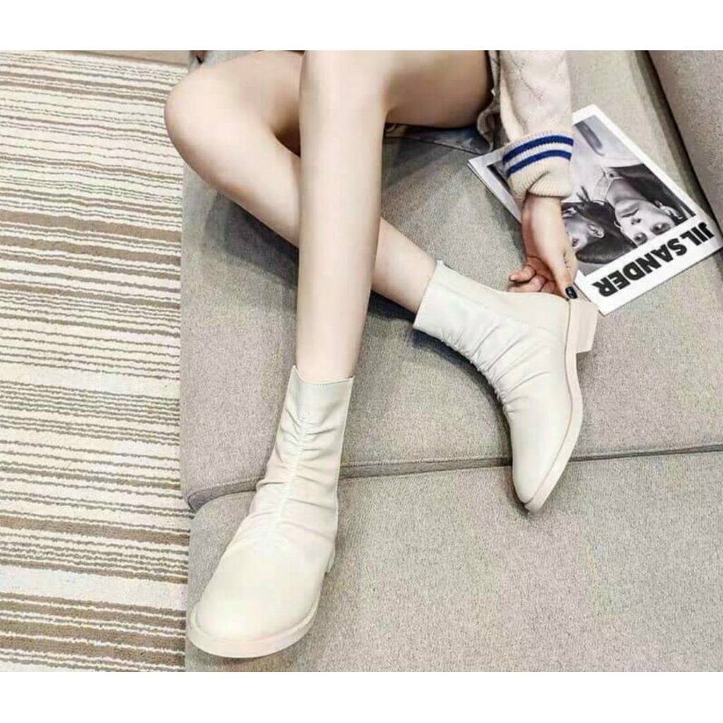 FREESHIP BỐT THỜI TRANG,BỐT NỮ DÚM ĐẾ BẰNG ÊM CHÂN FULLBOX MS 1017 | BigBuy360 - bigbuy360.vn