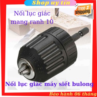 Đầu Chuyển Đổi Bắn Bắt Vít Lục Giác Sang Máy Khoan - Đầu kẹp mũi khoan măng ranh tự động 0.8-10 MM