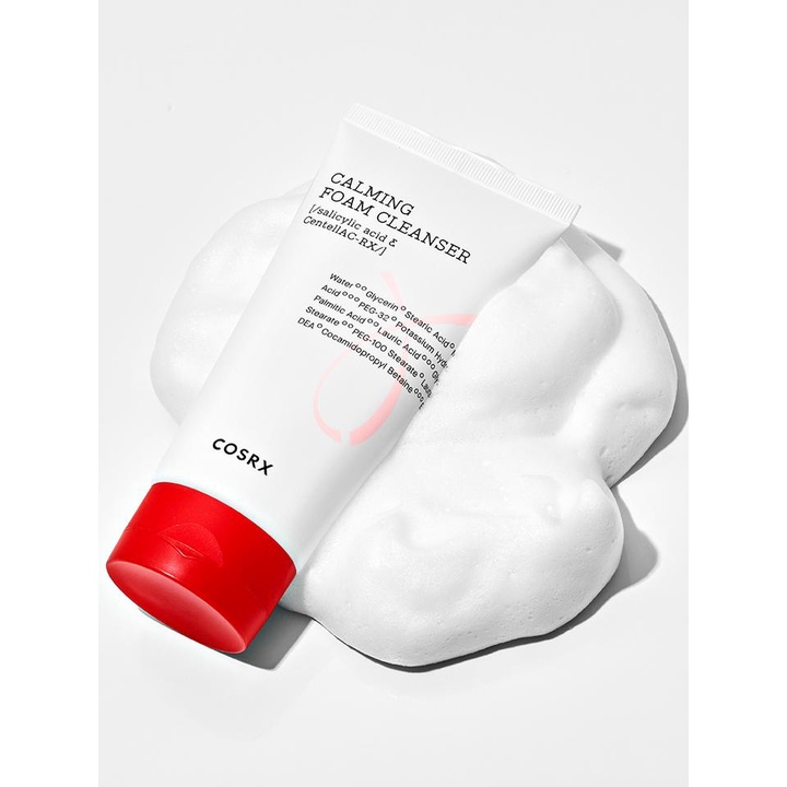 Sữa Rửa Mặt Cosrx Tạo Bọt Chiết Xuất Rau Má, 0.5% BHA AC Collection Calming Foam Cleanser 50ml
