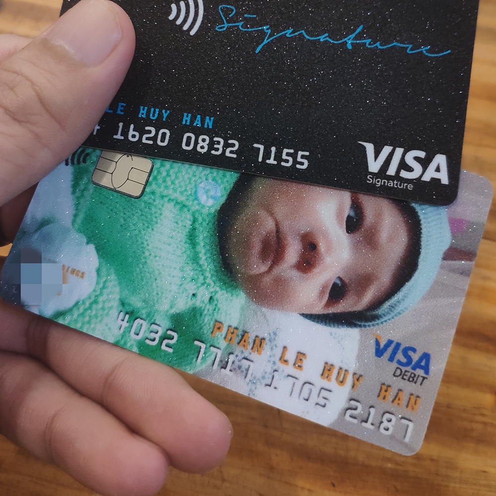 Miếng Dán HÌNH THEO YÊU CẦU - NF2 CUSTOM CARD (Miếng dán trang trí thẻ Ngân Hàng - Credit - Debit - ATM - Thẻ Chung