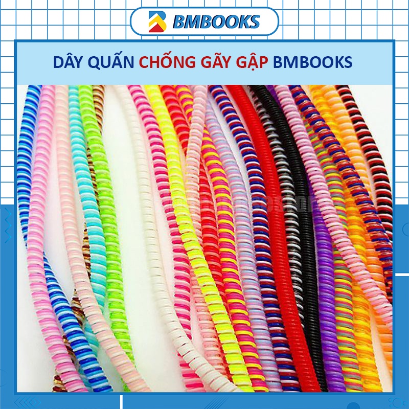 Dây quấn tai nghe, sạc điện thoại nhiều màu chống đứt gãy nhiều màu sắc BMBooks
