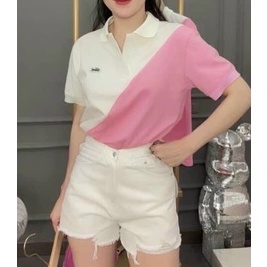 Áo Polo Nữ Phối Màu Trẻ Trung Kết Hợp Cổ Bẻ Năng Động
