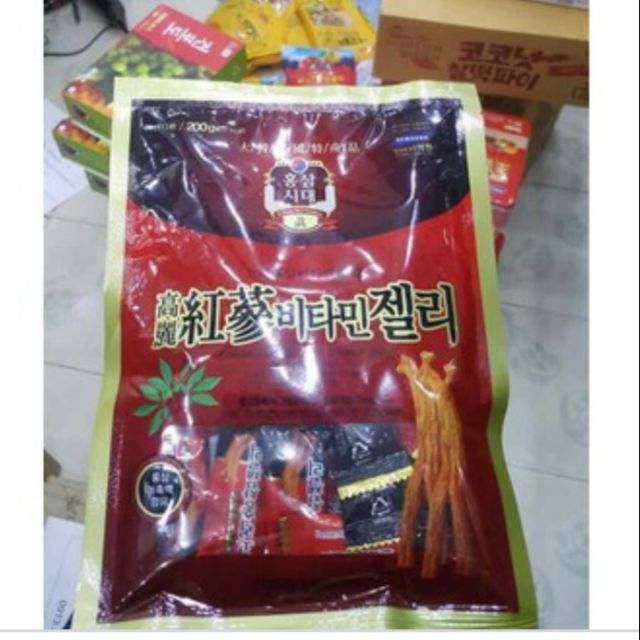 Kẹo Sâm Mềm Hàn Quốc Korea Red Ginseng Jelly 200gr | BigBuy360 - bigbuy360.vn