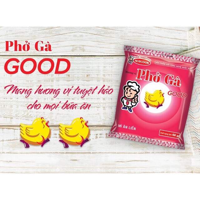 Thùng phở gà, phở bò Good 68g*30 gói | BigBuy360 - bigbuy360.vn