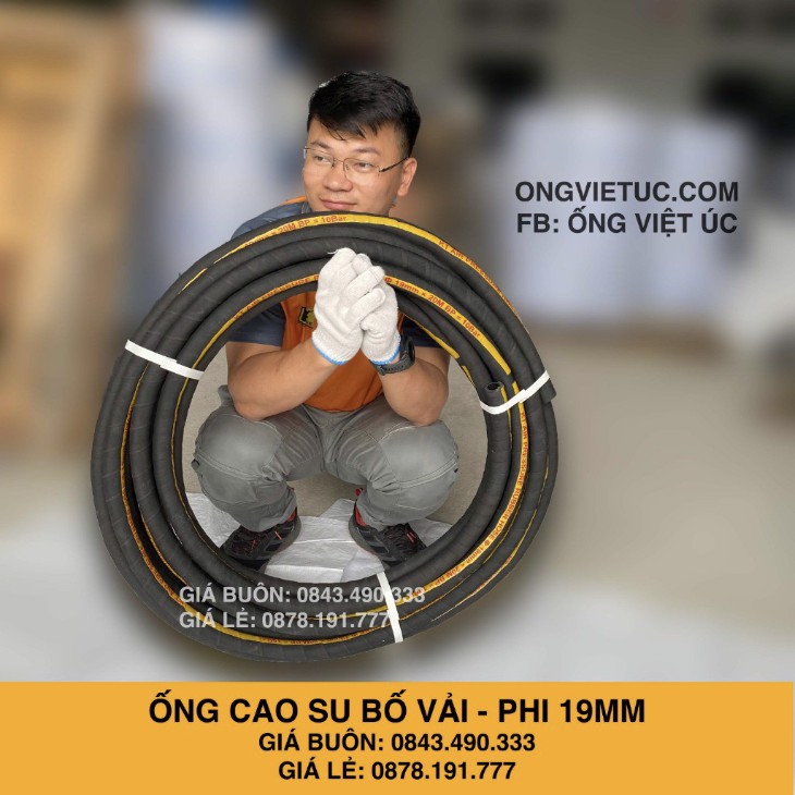 Ống cao su bố vải Việt Úc Phi 22mm - Cuộn 20m (Ống xối) - hàng chính hãng KT | BigBuy360 - bigbuy360.vn