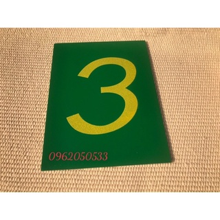 Số nhám , số nhám montessori, Sandpaper Numbers with Box