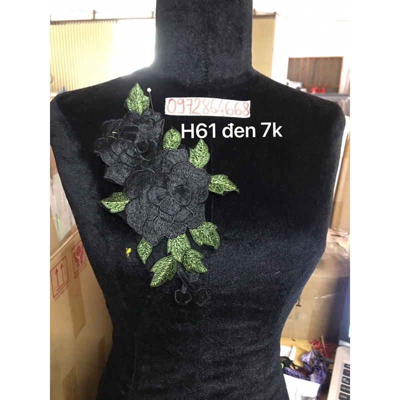 Hoa thêu nổi mã H61 (giao đơn hàng từ 50k)