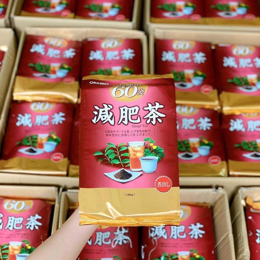 Trà Genpi Orihiro hỗ trợ giảm mỡ bụng, mỡ thừa túi 60 gói nội địa Nhật Bản