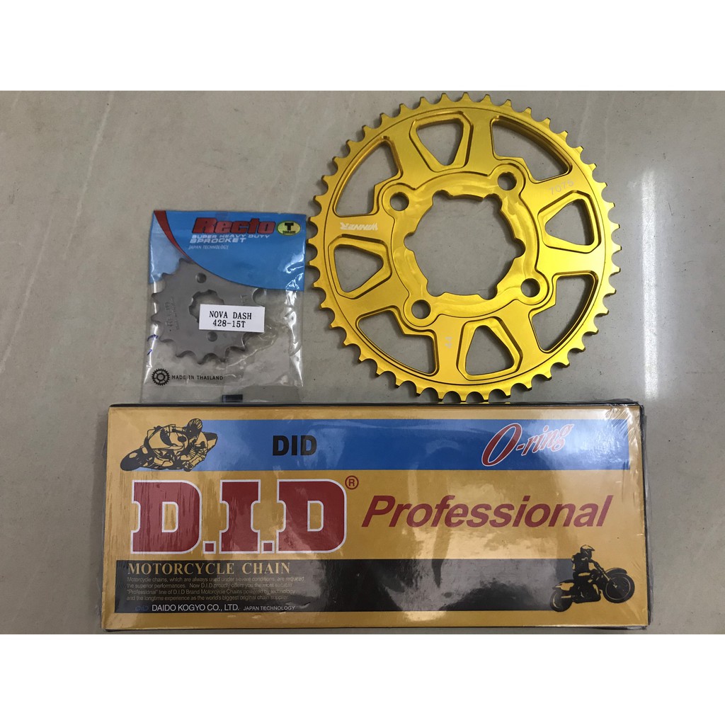 Bộ NSD Winner (nhông Recto-sên DID có phốt- dĩa hợp kim nhôm 7075)