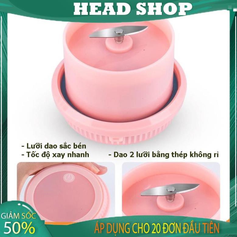 Máy xay sinh tố cầm tay 37W 250ml pin sạc USB ép trái cây mini kiêm cốc uống tiện dụng ép nhanh D01 HEADSHOP