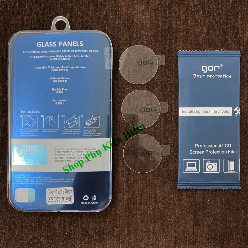 3 Kính cường lực Samsung Watch 5 - Watch 5 Pro hãng Gor