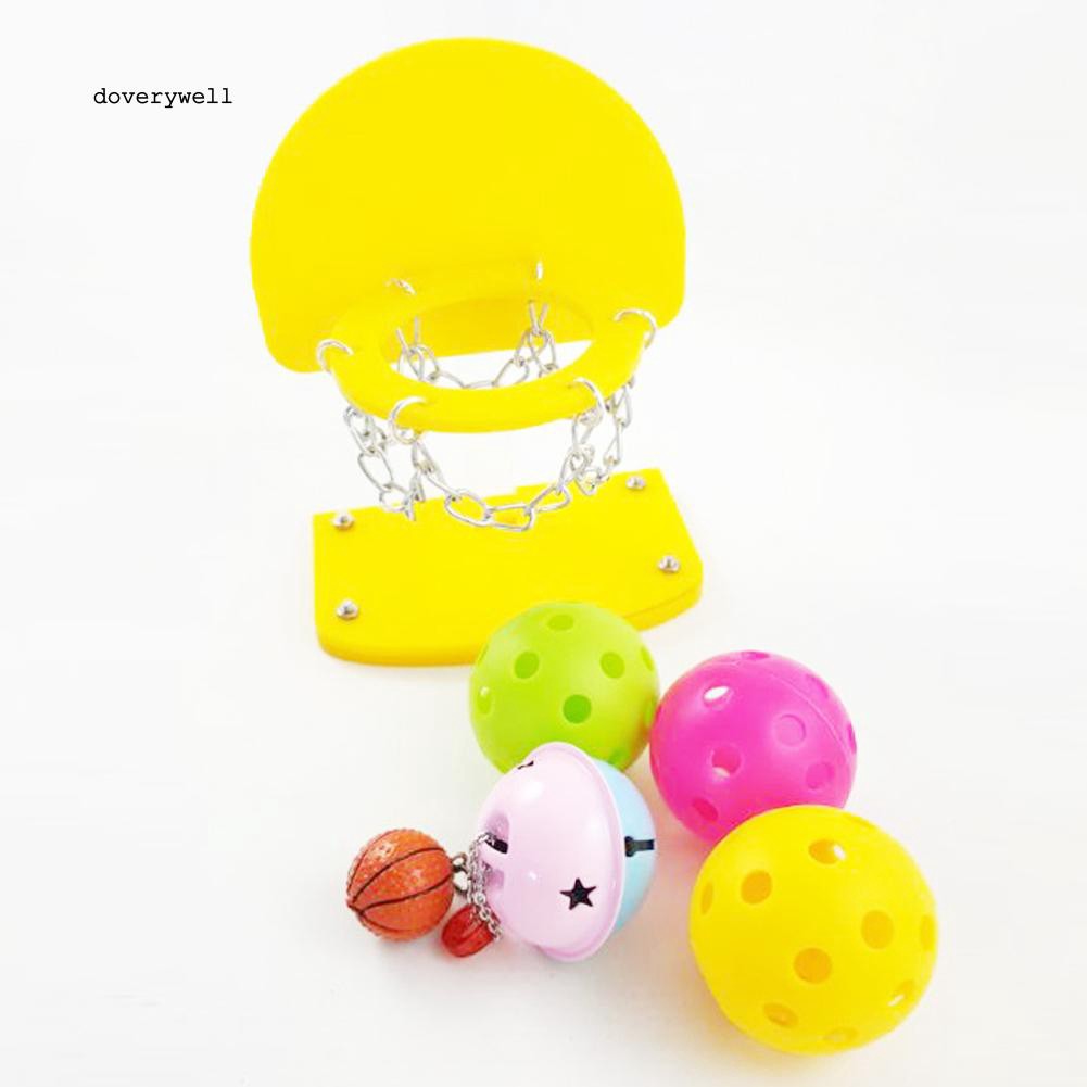 Đồ chơi bóng rổ mini cho vẹt