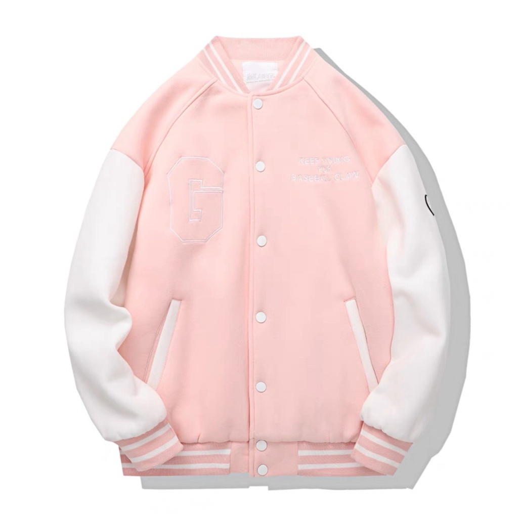 Áo Khoác bomber áo varsity jacket chống lạnh Xanh Thời Trang Cá Tính Năng Động Bụi Bặm Unisex- AQ STORE