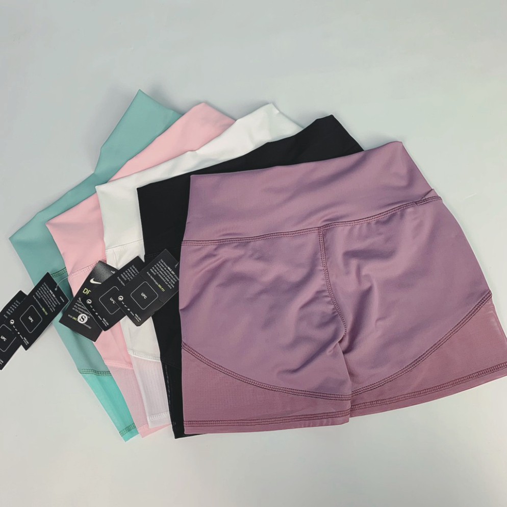 [Có Túi Nhỏ] Quần Short Lỡ Biker Thể Thao Nữ Phối Lưới Cực Xinh
