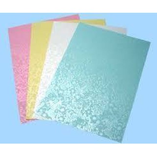 Giấy bìa thơm in hoa  A4 180gsm - 1 xấp 100 tờ