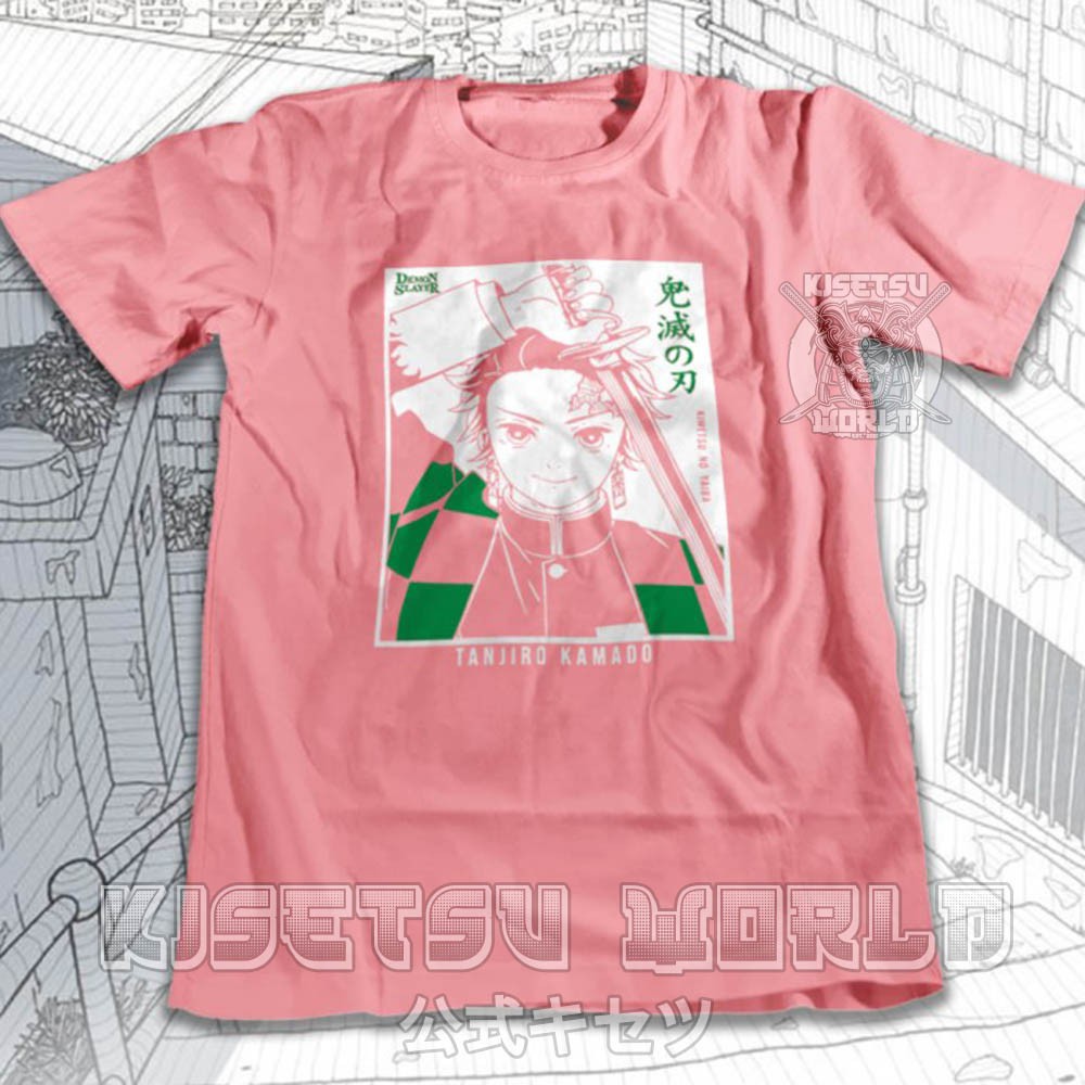 Áo phông KIMETSU NO YAIBA DEMON SLAYER TANJIRO KAMADO THE SWORDMAN Baju Jepang x 6159