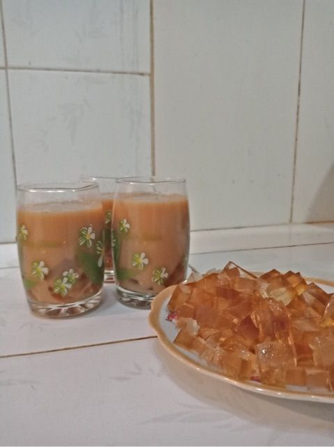 Trà Thái xanh 200g/ Hồng Trà làm trà sữa Keto với coffee mate và rau câu cá dẻo