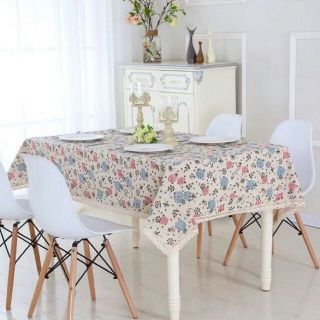 Khăn Trải Bàn Hoa Tú Cầu Xanh Đỏ