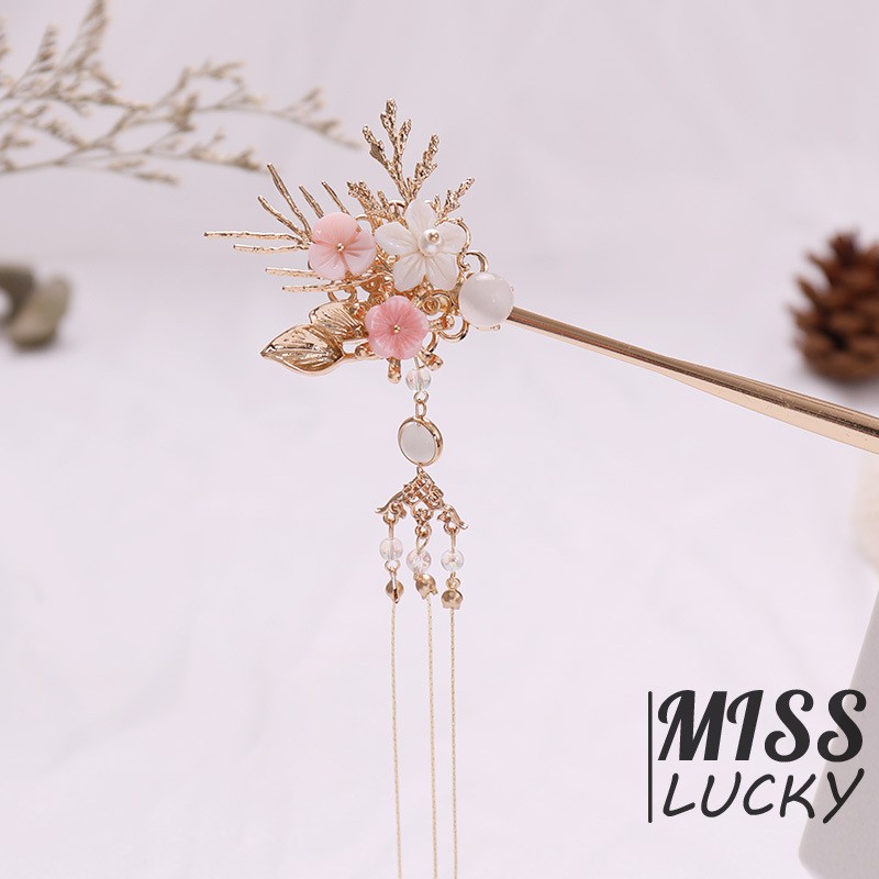 Trâm cài tóc tua rua phong cách retro thời trang cho nữ