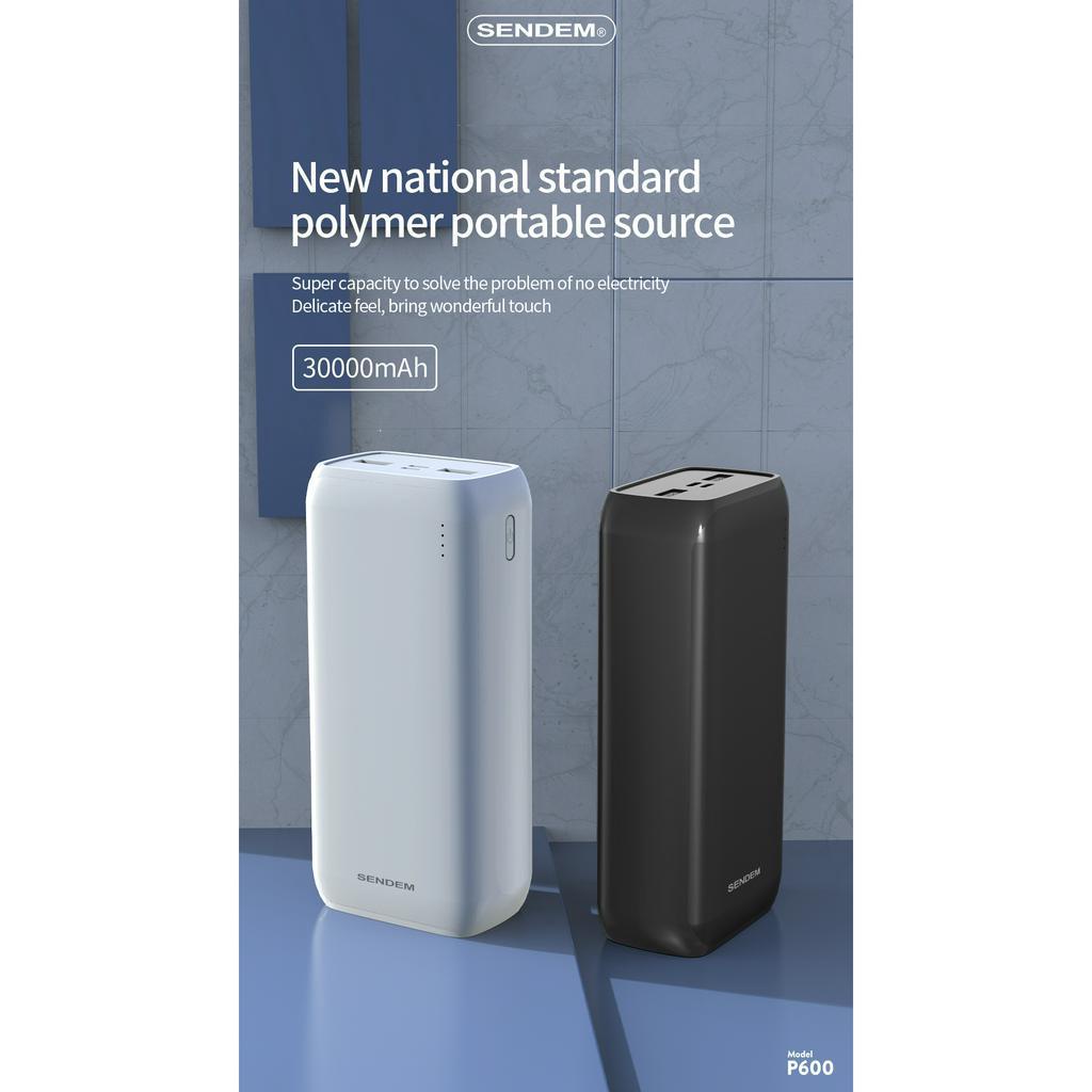 Sạc dự phòng Sendem P600 30000Mah tiêu chuẩn mới