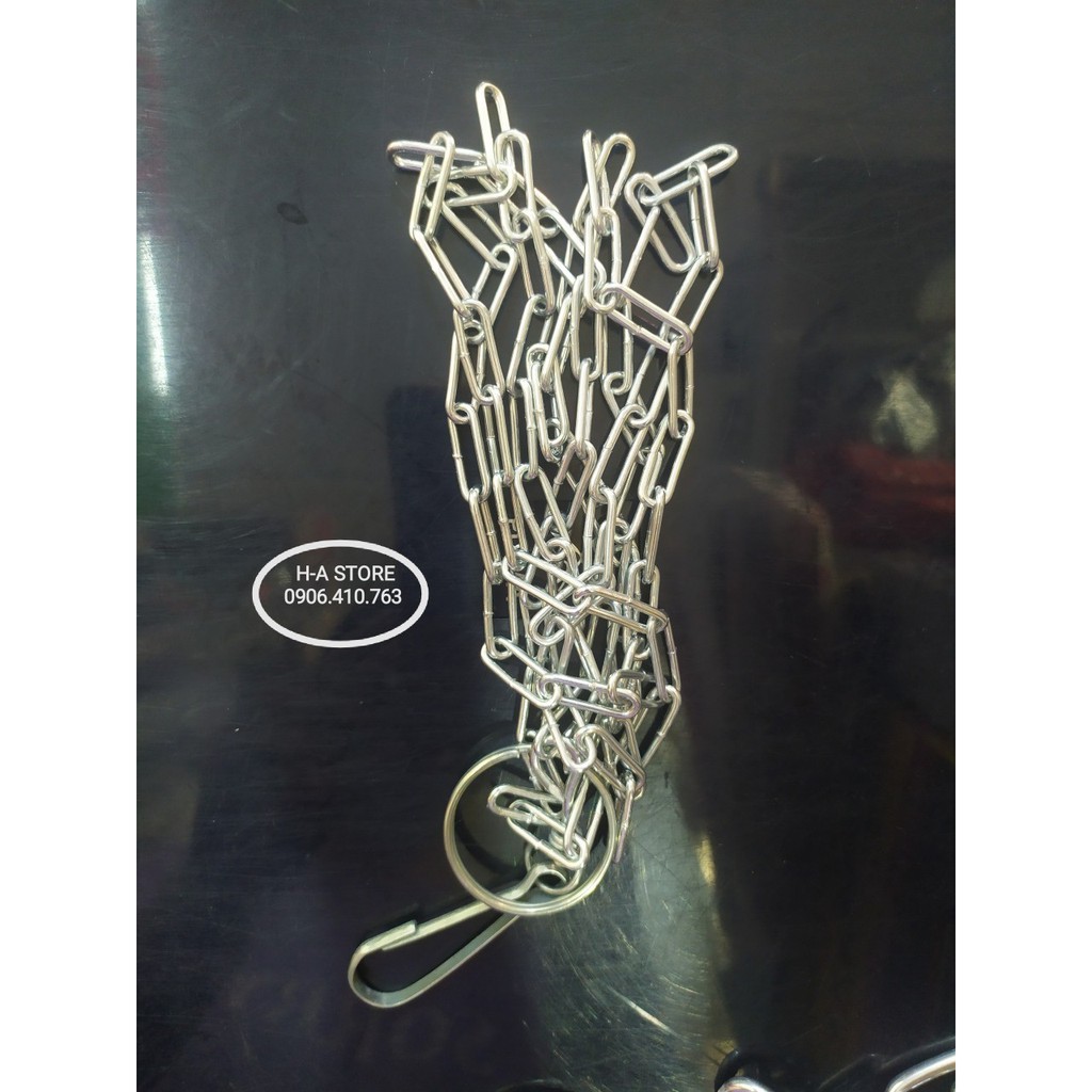 Dây xích vòng cổ chó mèo thú cưng nhỏ 2li / trung 3li / lớn 4li dài 1m45