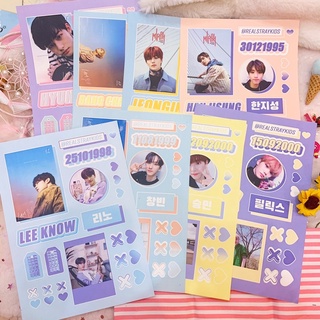 [HÀNG CÓ SẴN] STRAY KIDS STICKER PACK / HÌNH DÁN A5