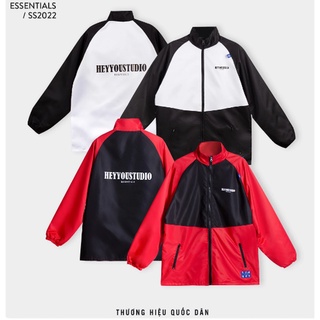 Áo Jacket HEYYOU  chính hãng, form rộng, dù 2 lớp dày