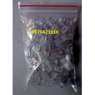 Túi 50 Đầu hạt mạng RJ45  - Đầu nối mạng RJ45