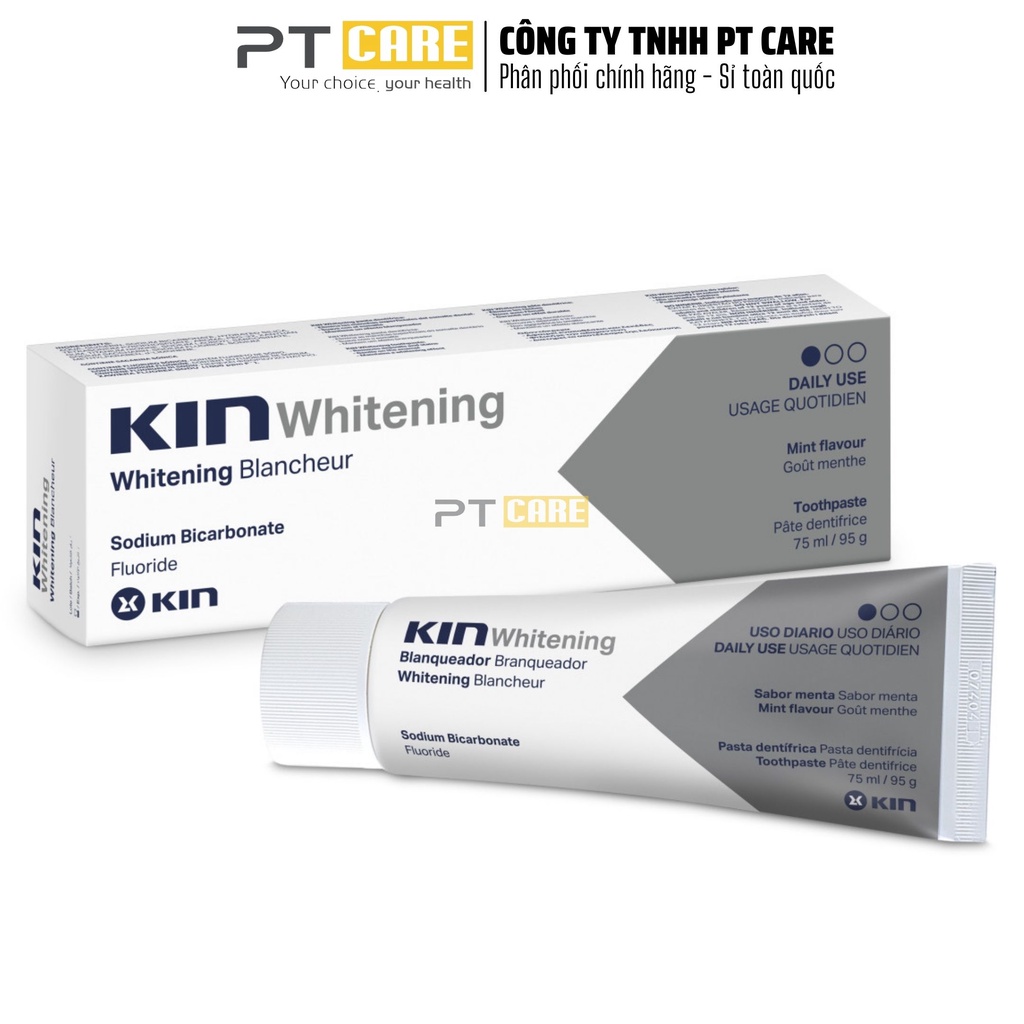 PT CARE | Kem Đánh Răng Trắng Răng FKD Bleach / Kin Whitening 75ML