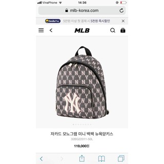 Balo MLB mẫu mới