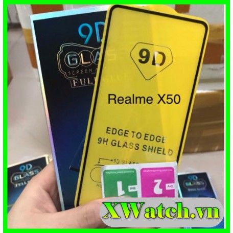 Cường lực Full màn OPPO Realme X50 / OPPO Realme X50 pro ( Đen )