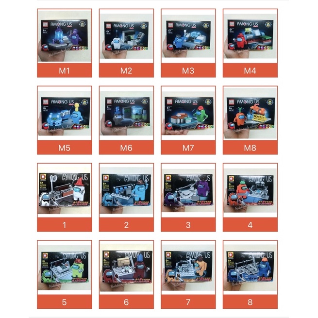 Lego Among Us- Hộp xếp hình lắp ráp nhân vật mini siêu đẹp