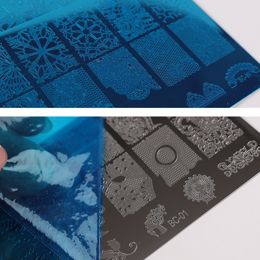 Tấm In Họa Tiết Trang Trí Móng Tay Bằng Thép Không Gỉ DIY