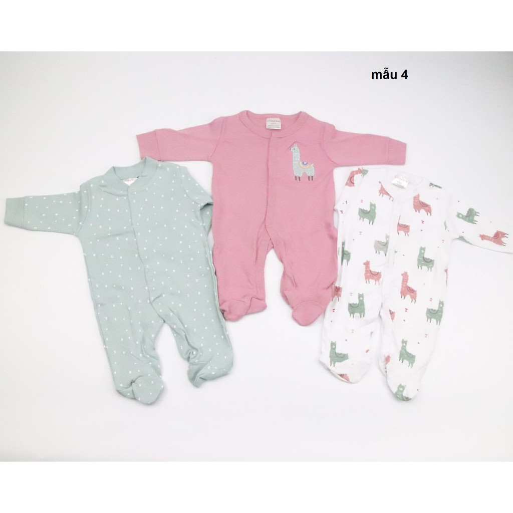 [Mã FAMAYFA2 giảm 10K đơn 50K] Set 3c body liền tất Little Duck MẪU MỚI