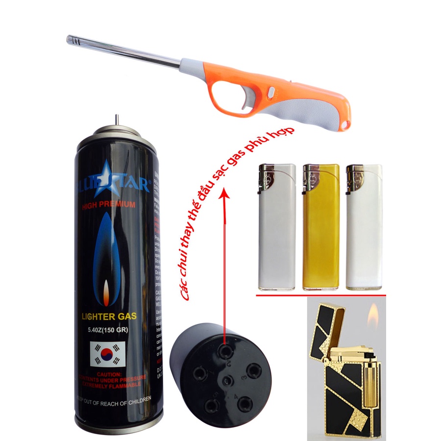 BÌNH GAS BƠM BẬT LỬA BLUESTAR150GR | BigBuy360 - bigbuy360.vn