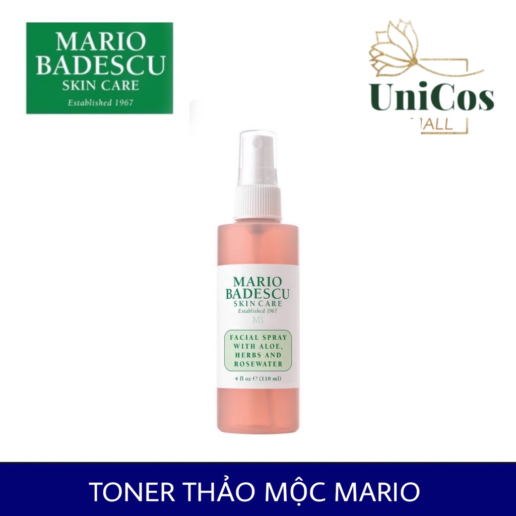 Toner dạng xịt Mario Badescu Facial Spray