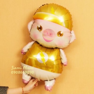 Bóng nhôm hình heo vàng
