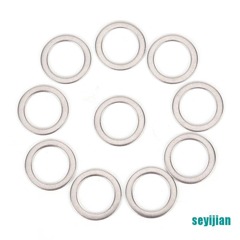 Set 10 Vòng Đệm Bằng Thép Không Gỉ Dành Cho Bàn Đạp Xe Đạp