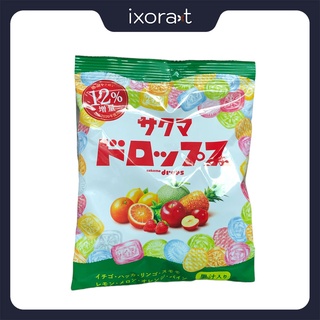 Kẹo cứng có nhân sốt trái cây tự nhiên Sakuma Drops 124g [ Made in Japan ]