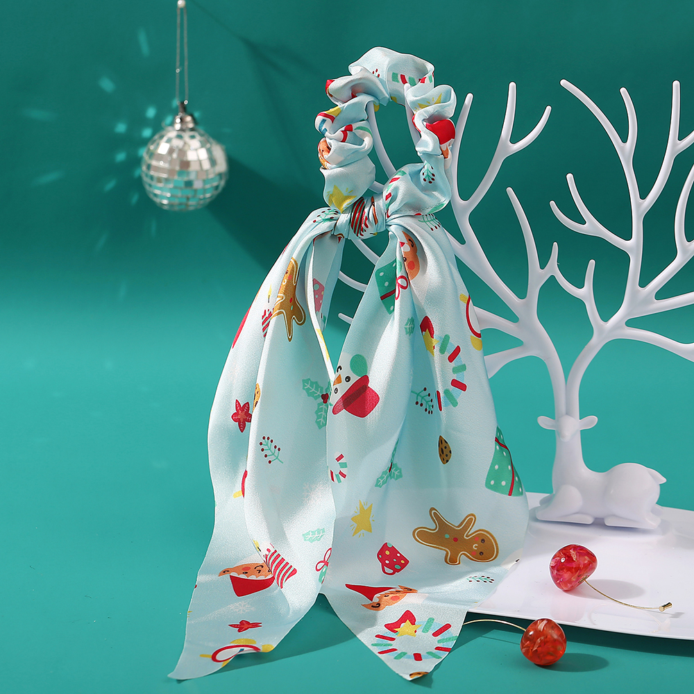 Dây Buộc Tóc Hishop Chủ Đề Giáng Sinh In Hình Tuần Lộc / Hoa Tuyết Dành Cho Nữ