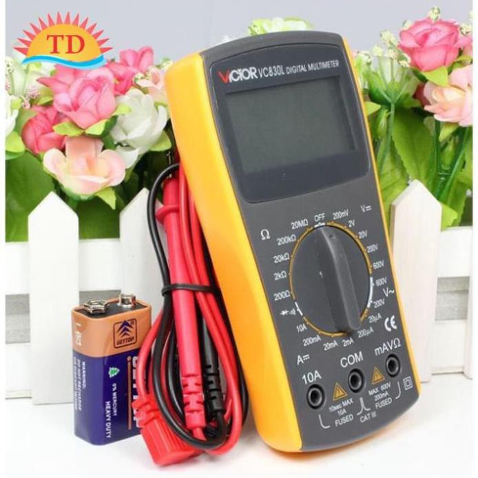 Thiết bị dụng cụ đo điện điện tử Victor VC830L (Có loa báo đo thông mạch)